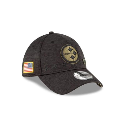 Pittsburgh Steelers Gorra | New Era NFL Salute To Service 39thirty Stretch Fit Cap Mexico - Negros